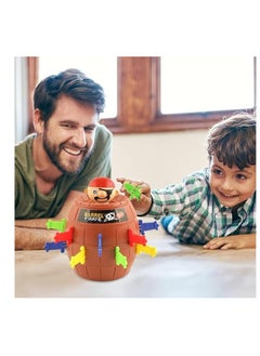 Generic Mini Classic Pop-Up Pirate Board Games For Kids Preschool Pirate Toy - Pirate Jumping From A Barrel Game To Improve Child'S Skills, Suitable For 3 Years Old  - Image 3