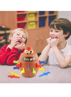 Generic Mini Classic Pop-Up Pirate Board Games For Kids Preschool Pirate Toy - Pirate Jumping From A Barrel Game To Improve Child'S Skills, Suitable For 3 Years Old  - Image 4
