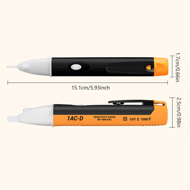 Automotive Circuit Tester Pen: Yellow, Sensitive Sensing, Imported Optical Grade PC Material - High-quality Crocodile Clip, Voltage Tester for Car Truck Boat Home Use - Image 2