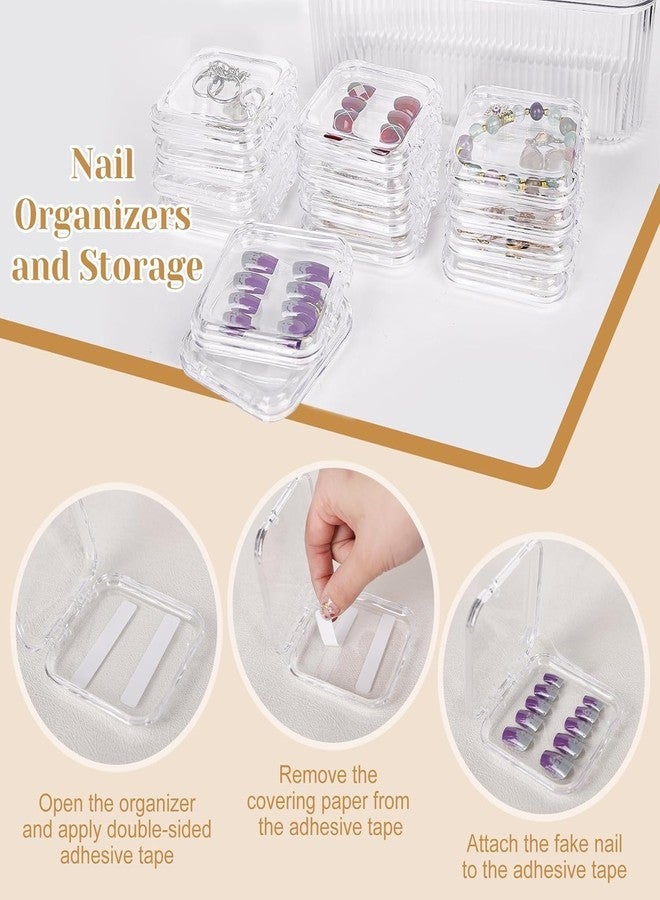 Suicune Acrylic Jewelry Box Organizer, Clear Jewelry Organizer with 10 Small Storage Box, Anti Tarnish Jewelry Storage Box, - Image 2