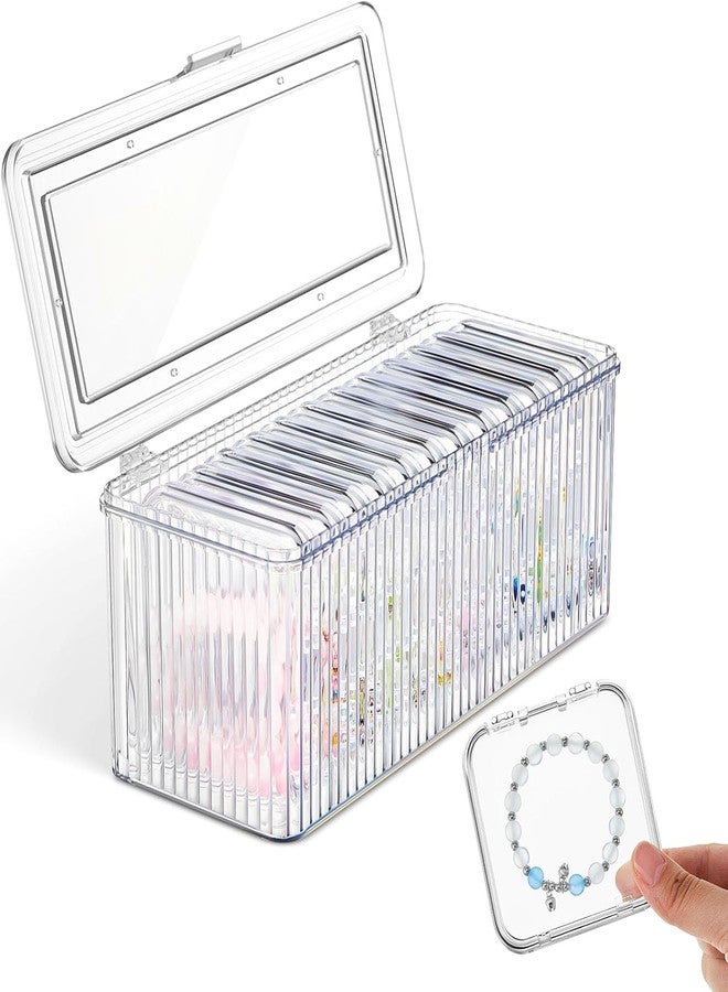 Suicune Acrylic Jewelry Box Organizer, Clear Jewelry Organizer with 10 Small Storage Box, Anti Tarnish Jewelry Storage Box, - Image 1