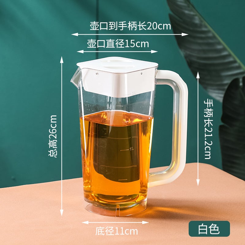 Pc Cold Kettle Large Capacity Teapot Household Lemon Fruit Teapot Kettle Thickened High Temperature Resistant Plastic Kettle - Image 1