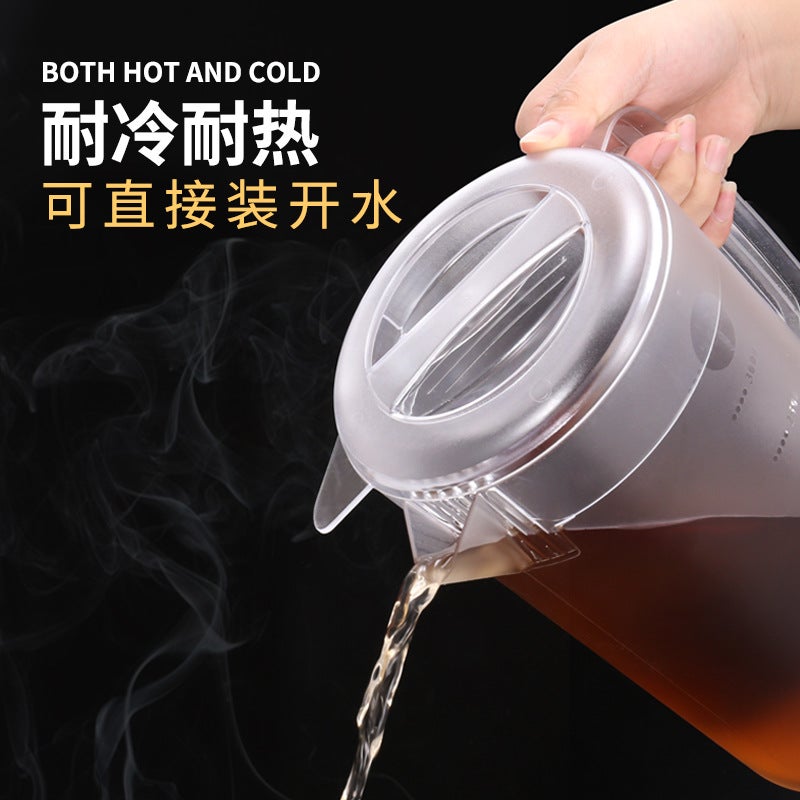 Pc Cold Kettle Large Capacity Teapot Household Lemon Fruit Teapot Kettle Thickened High Temperature Resistant Plastic Kettle - Image 3