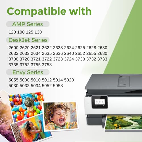 Ubinki 65XL Black Ink Cartridge Replacement for HP Ink 65 HP65 XL HP65XL for 5000 5055 3755 3700 3772 3722 2600 2622 3752 2652 2655 2640 5052 5010 Printer (2 Pack) - Image 2