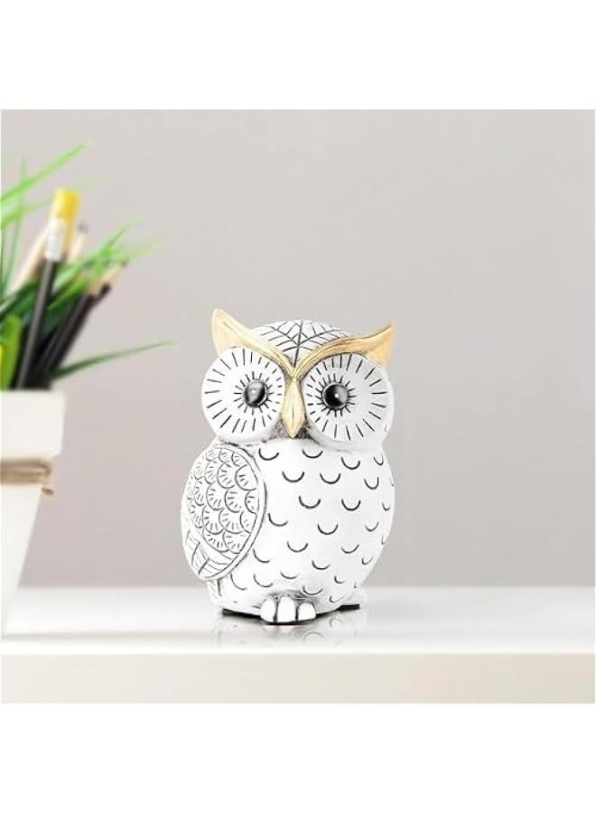 ميكسد تمثال البومة للكثافات ديكور المنزل,ديكور البومة للكثافات رف غرفة النوم غرفة المعيشة مكتب طاولة مكتب المعطف التلفزيون الوقوف بوهو الديكور,الرف الحديث ديكور الكثافات المنحوتات الحيوانية لمحبي الطيور,البومة - Image 2