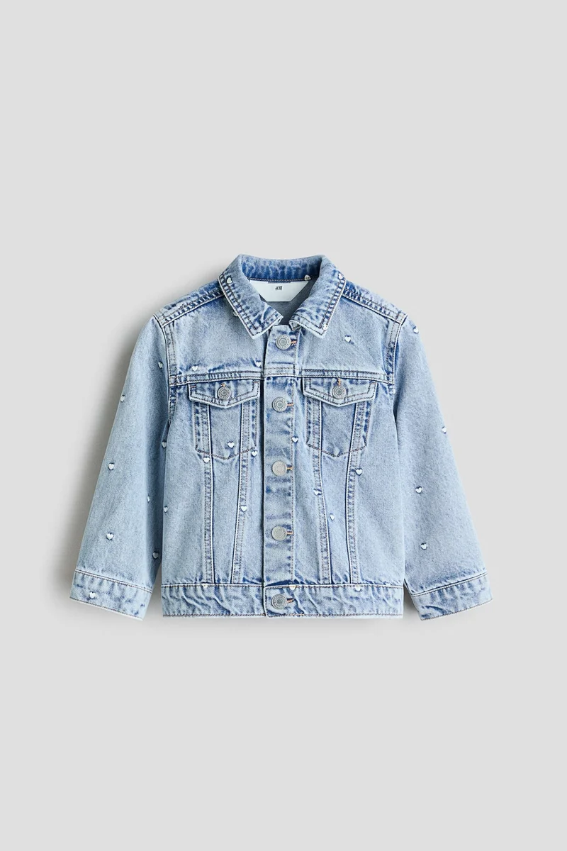 H&M Embroidered denim jacket