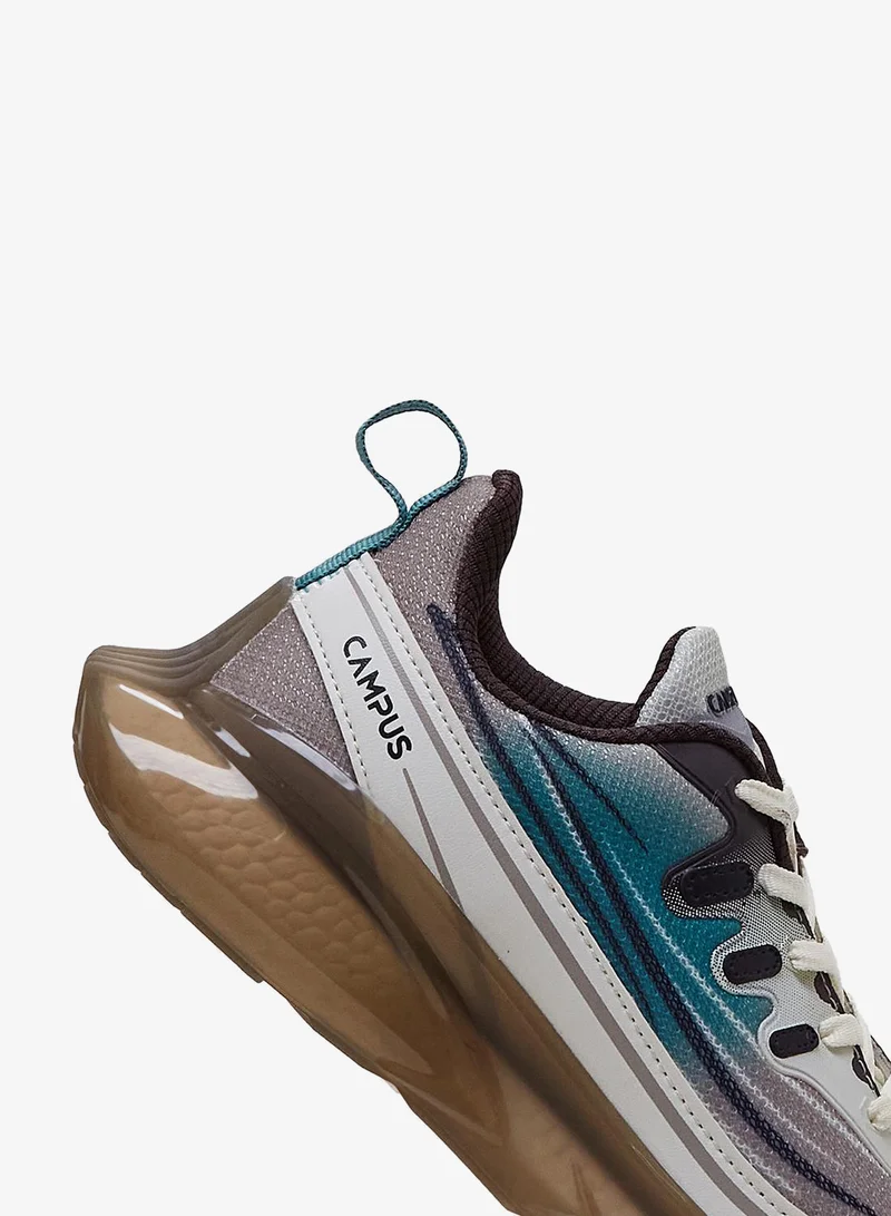 CAMPUS Crm/Cml/Grn Kids Low-Top Sneakers - Sporty Look Shoes with Cushioned Sole for All-Day Play  | Best Price UAE