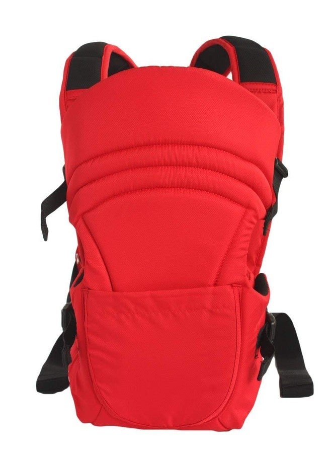 BABIES BLOOM Baby Carrier Bag, Adjustable Hands Free, 4 in 1 Baby/Baby Safety Belt/Child Safety Strip/Baby Sling Carrier Bag/Baby Back Carrier Bag Front Carry Facing Baby Carry Bag (Red) - Image 3