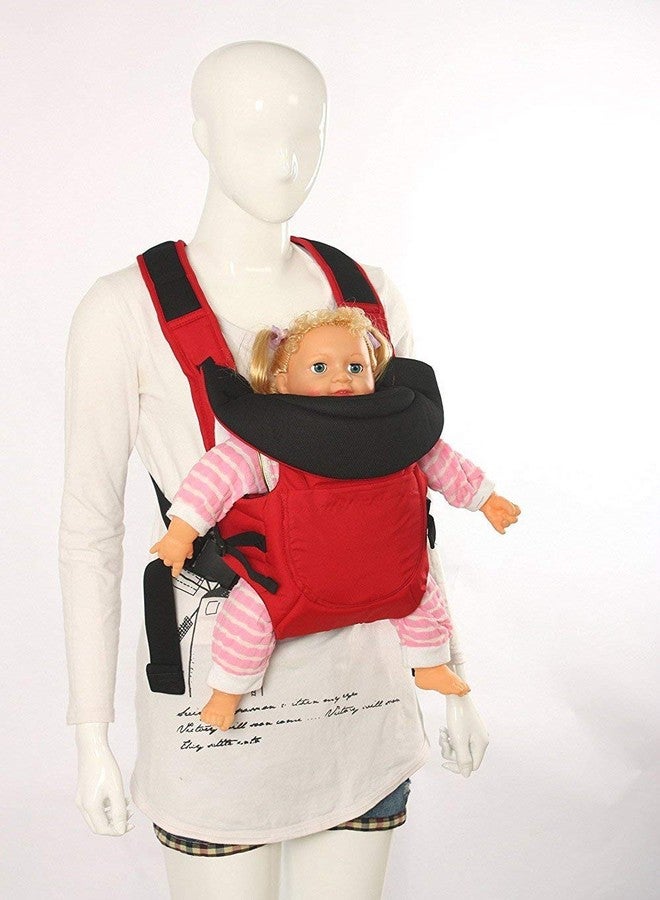 BABIES BLOOM Baby Carrier Bag, Adjustable Hands Free, 4 in 1 Baby/Baby Safety Belt/Child Safety Strip/Baby Sling Carrier Bag/Baby Back Carrier Bag Front Carry Facing Baby Carry Bag (Red) - Image 5