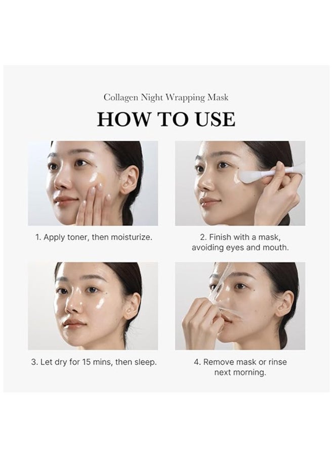 Medicube - Collagen Night Wrapping Cream Overnight Sleeping Mask to protect skin elasticity with Collagen Skin elasticity visible improved Korean skincare (2.53 fl.oz.) - Image 1