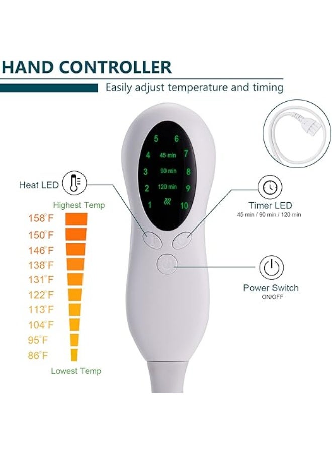 بروسايت وسادة تدفئة كهربائية تخفيف آلام الظهر حرارة قابلة للتعديل خامة ناعمة - Image 5