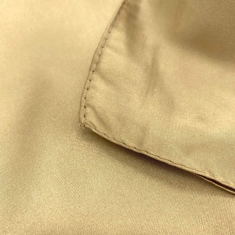 YOUR SMILE Silk feeling Pure Color Scarf Womenâ€™s Fashion Pattern Large Square Satin Headscarf Headdress 24''x24'',Gold - Image 4