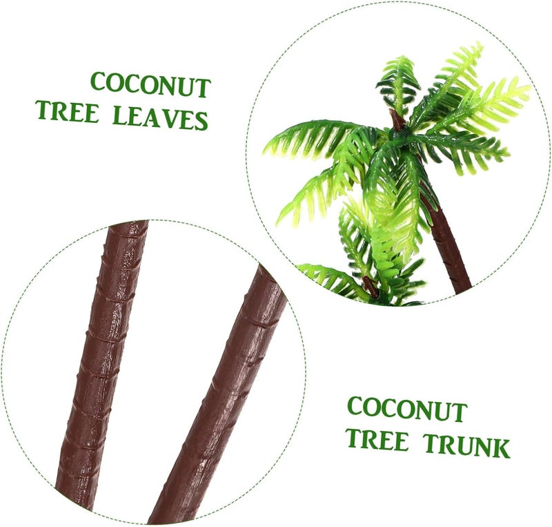 Repeated use trusted quality 12pcs Model Palm Tree Palm Tree Train Scenery Miniature Landscape Scenery for Model Train Railway Architectures Diorama Landscape Green Spec upgraded improved quality - Image 2