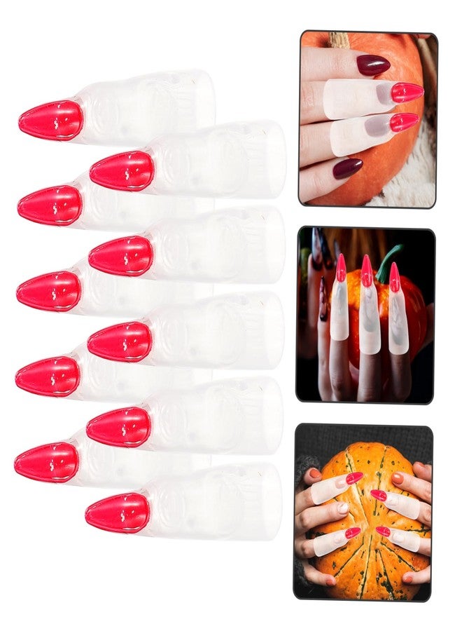 Hemoton Glow Dark Witch Nails 10 Pack Halloween Finger Props Witch Fingers for Cosplay for Party Horror Decoration Props - Image 5