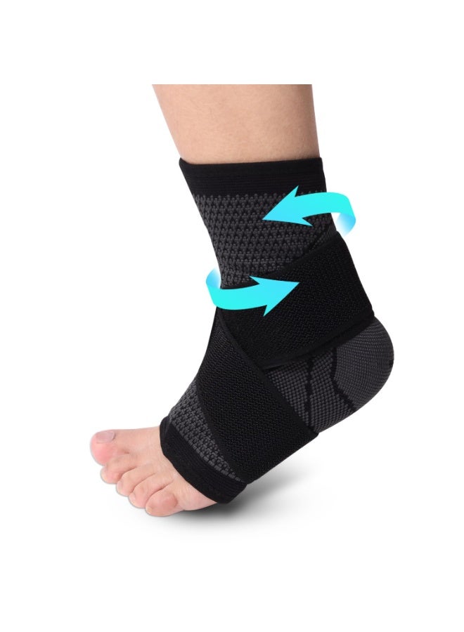 Ankle Brace for Women & Men, Ankle Compression Sleeve with Wrap, Foot Support Sleeve, Ankle Support for Sprained Ankle, Plantar Fasciitis Relief Socks, Achilles Tendonitis, Sports - Image 1