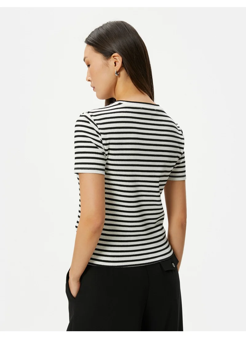 KOTON Basic T-Shirt Crew Neck Short Sleeve