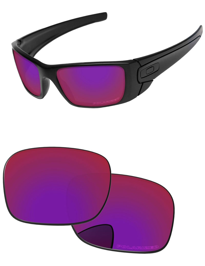 PapaViva Replacement Lenses for Oakley Fuel Cell OO9096 60mm Sunglass Midnight Sun Polarized - Image 1