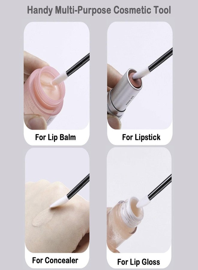 ELESDA 100PCS Lip Applicators Disposable, Lips Wands Lip Brush Applicator Lipstick Brush Lip Gloss Applicator Mascara Brush Makeup Tool, Black - Image 4