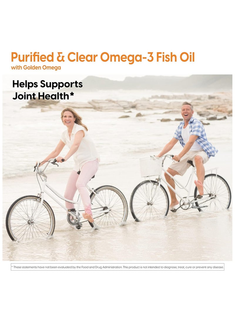 Doctor's BEST Purified And Clear Omega 3Fish Oil No Reflux Supports Heart Eyes Brain And Joint Health 120 Count  - Image 4
