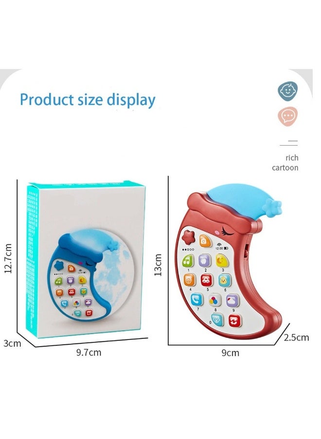 Generic - Baby Cell Phone Toy with Removable Teether Case, Teething Phone Toy for Infant Interactive Electronic Learning Toy with Music Lights Birthday Gift for Kids Age 3Y+ - Image 1