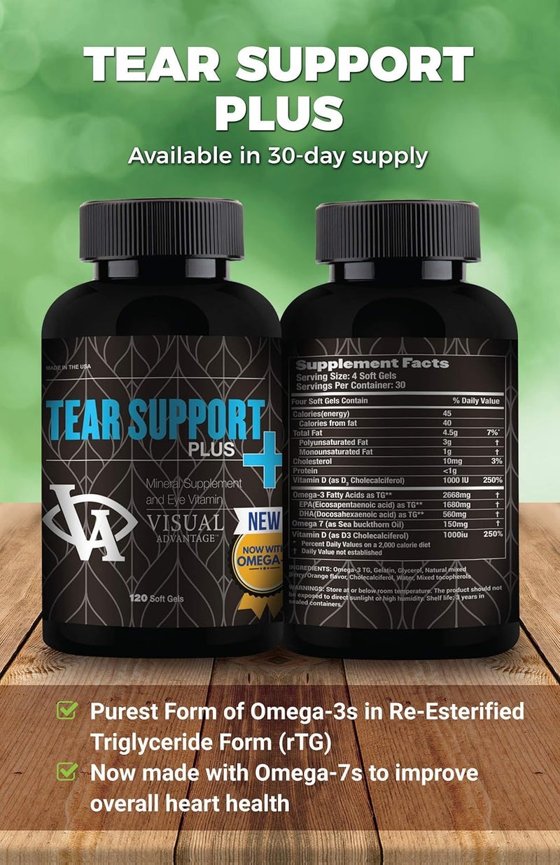 Visual Advantage Tear Support Plus for Dry Eyes  1 Month Supply - Image 4
