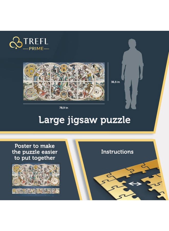 Trefl برايم - لغز UFT: خرائط سماوية قديمة - 9000 قطعة، لغز كبير مع خريطة سماء عتيقة، سميك من الكرتون، عضوي، EKO، ترفيه للبالغين والأطفال من 12 سنة - Image 3