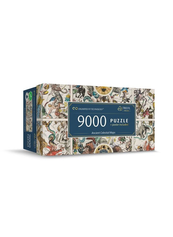 Trefl برايم - لغز UFT: خرائط سماوية قديمة - 9000 قطعة، لغز كبير مع خريطة سماء عتيقة، سميك من الكرتون، عضوي، EKO، ترفيه للبالغين والأطفال من 12 سنة - Image 1