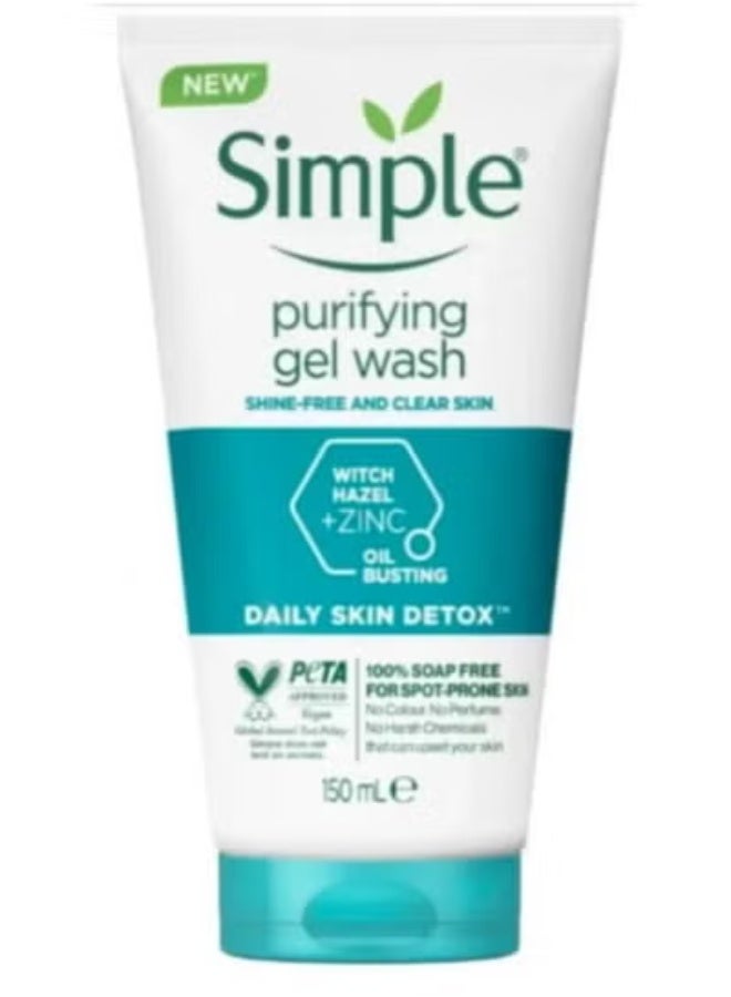simple 3 packs of Simple Purifying Gel Wash 150 ml - Image 2