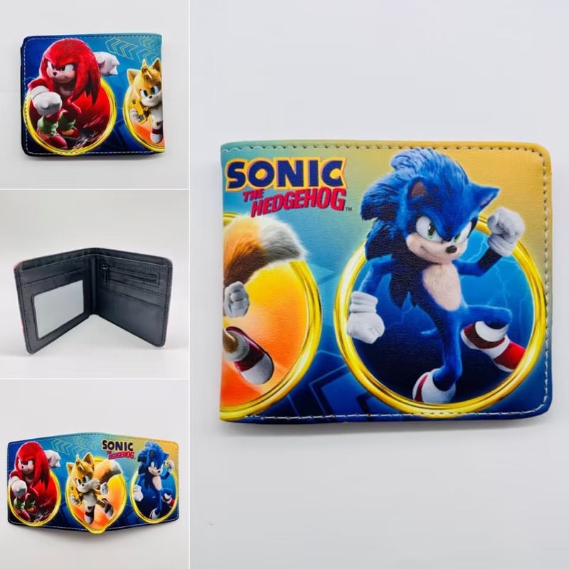 Animation/Electronic Game Peripheral Super Sonic Mouse Sonic Hedgehog Mouse Pu Short 80% Off Coin Purse Wallet - Image 1