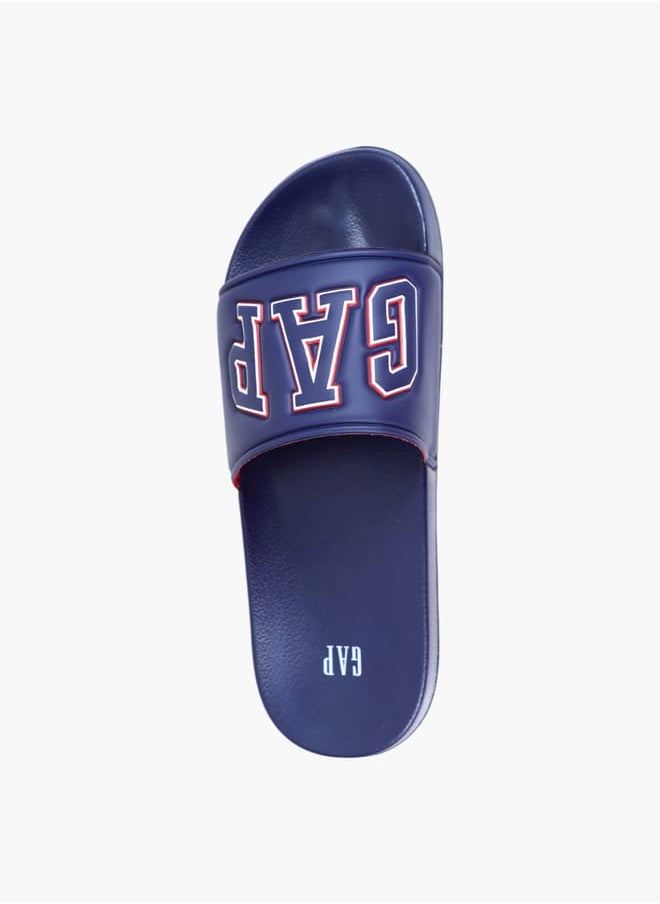 GAP Gap Men's Logo Embossed Slip-On Beach Slides  - Image 4