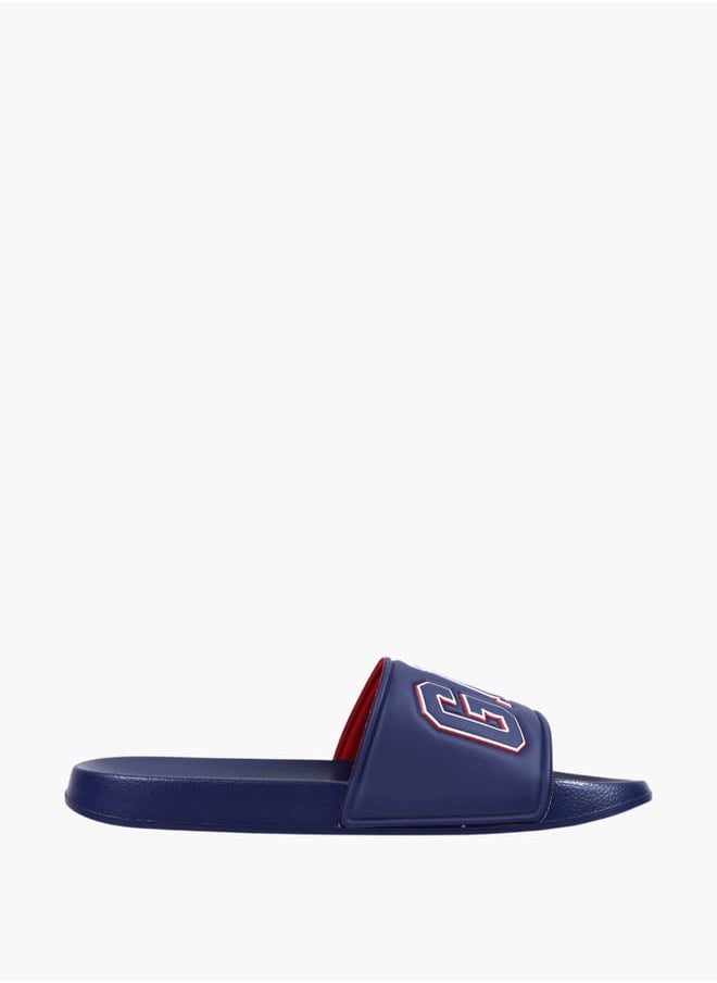 GAP Gap Men's Logo Embossed Slip-On Beach Slides  - Image 2