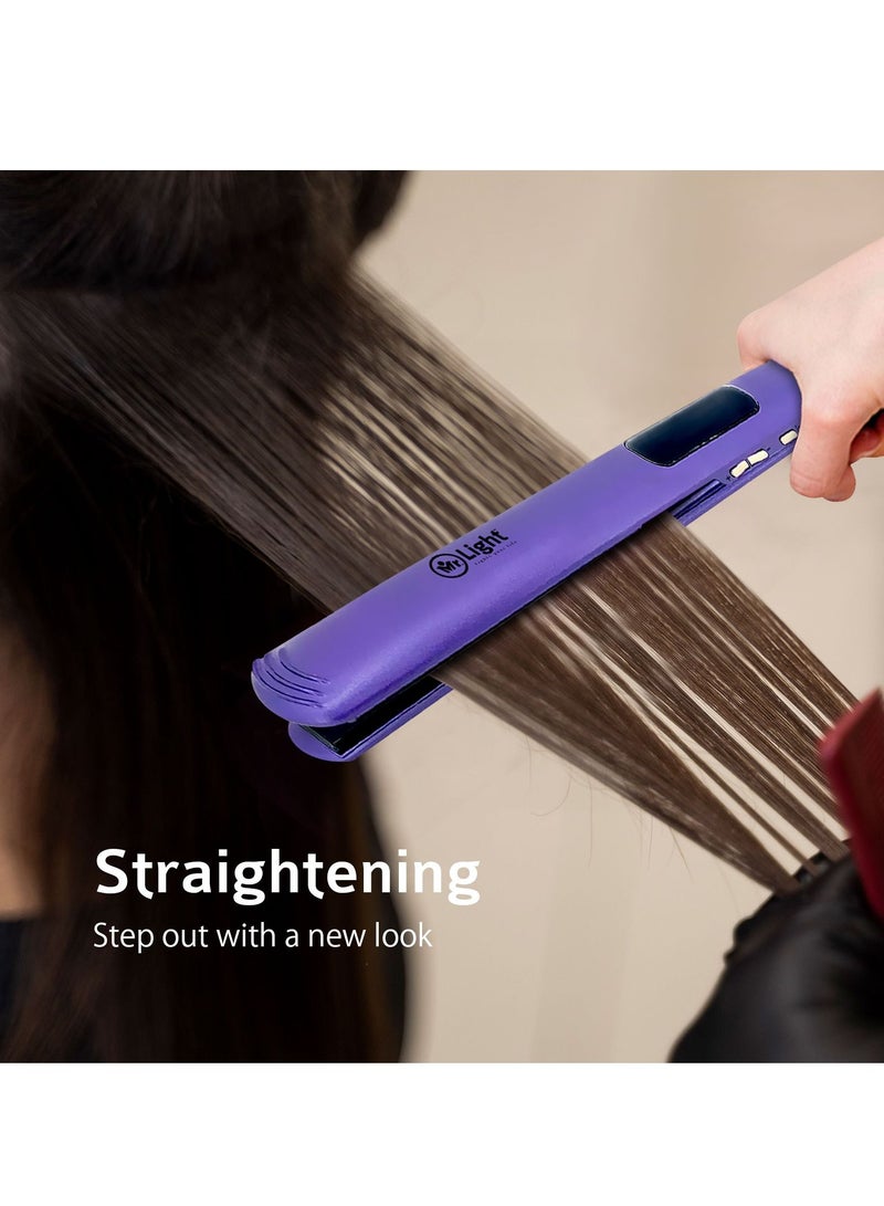 Mr. Light Professional Beauty Hair Straightener Flat UP Shine ON LED Indicator Light Fast Heating Auto Off Protection Lock Switch - Image 3