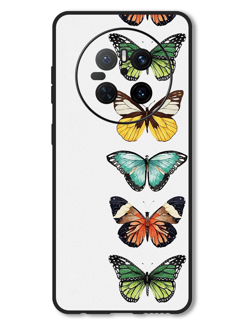 Theodor Case Compatible with Huawei Mate 70 Protection Shockproof Bumper Cover Butterflies - Image 1