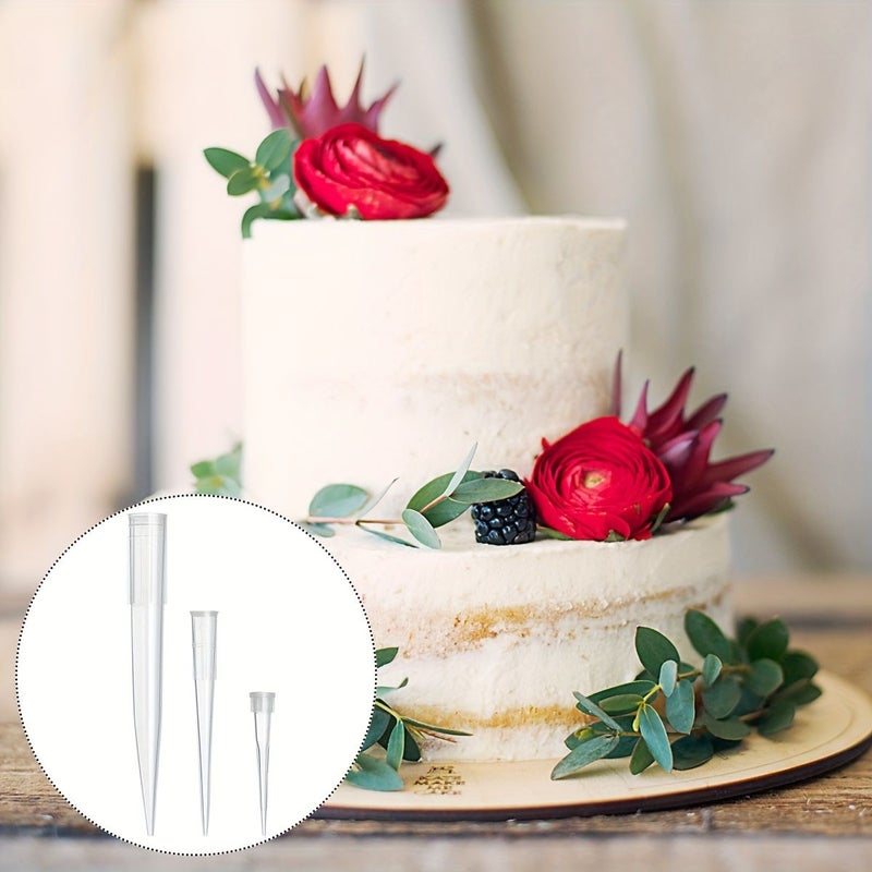 60pcs Flower Posy Tubes 3 Sizes Flower Holder for Arrangement Cake Decorating - Image 5