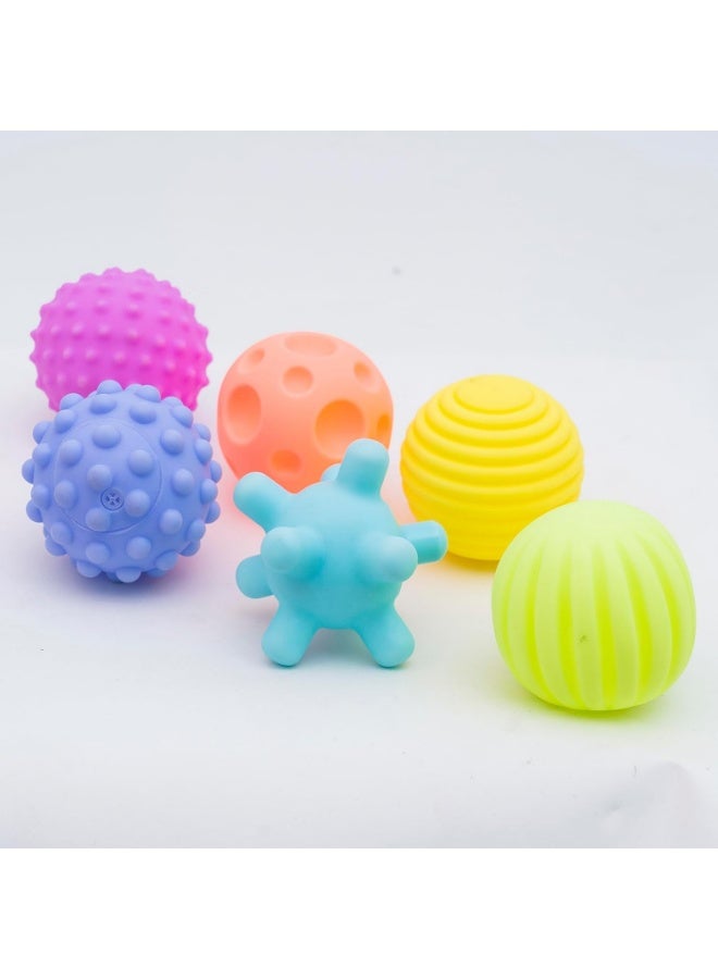 Whynot Baby Sensory Balls – 6 Soft Multicolor Balls for Sensory & Motor Skill Development - Image 1