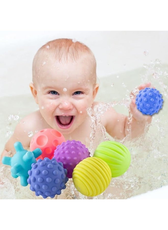 Whynot Baby Sensory Balls – 6 Soft Multicolor Balls for Sensory & Motor Skill Development - Image 2