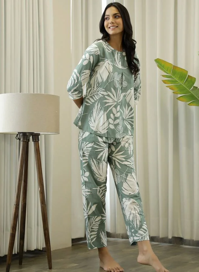 سانسكريتي هومز طقم بيجاما من ( بنطال + بلوزة )