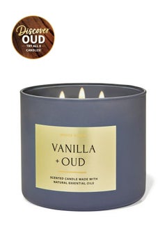 Vanilla and Oud 3-Wick Candle