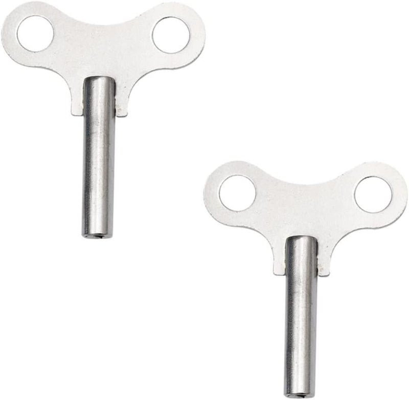 Uonlytech 2 Pcs Clock Key Timeclock Clock Winding Keys Clock Winding Key Tool Hotfix Tool Spanner Key Wind Alarm Clock Wind-up Key Clocks Key for Mechanical Pro Tools Steel Tool Major - Image 1