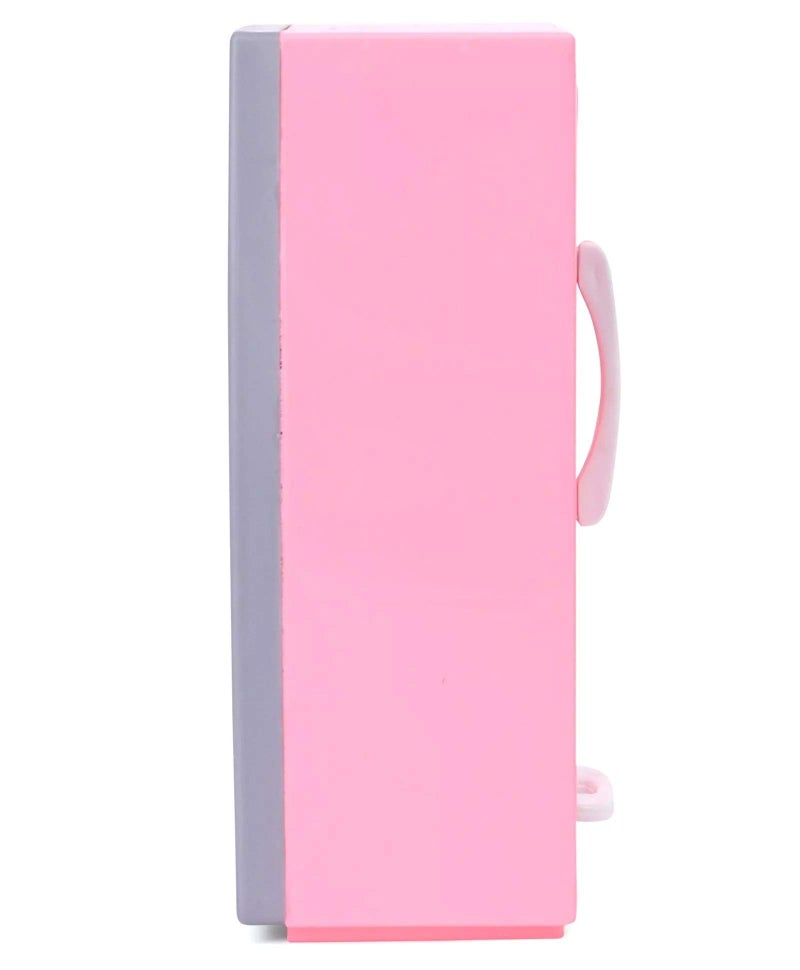 Ratna's Plastic Toy Refrigerator Role Play Household Kitchen Appliance Miniature Toy for Kids, Pink - Image 4