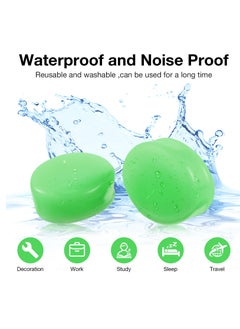 SYOSI 18 Pairs Ear Plugs for Sleeping Soft Reusable Moldable Silicone Earplugs Noise Cancelling Earplugs Sound Blocking Ear Plugs with Case for Swimming  - Image 3