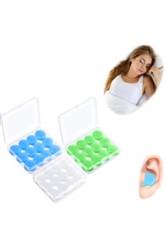 SYOSI 18 Pairs Ear Plugs for Sleeping Soft Reusable Moldable Silicone Earplugs Noise Cancelling Earplugs Sound Blocking Ear Plugs with Case for Swimming  - Image 1