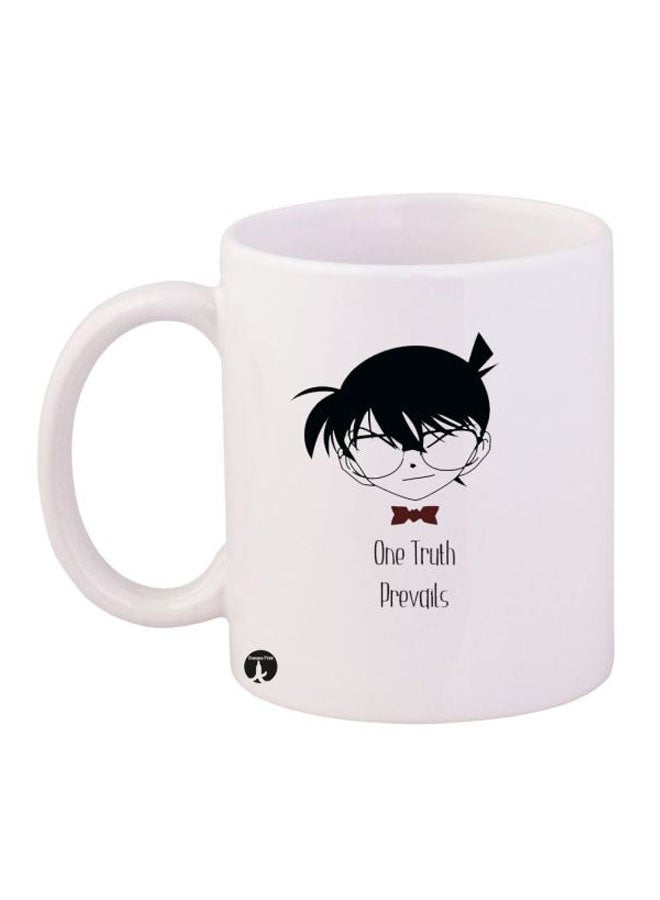 RYN Detective Conan Printed Mug White/Black 12ounce