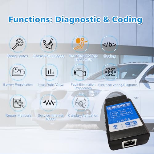AMHTDOL Bootmod3 OBD WiFi Adapter for BMW F/G/I Series,Enet WiFi Adapter Compatible with BimmerCode,Bimmerlink,Bimmergeeks,MHD,Ethernet to OBD2 Diagnostic&Coding Tool,Work with iOS,Android,Windows - Image 4