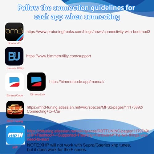 AMHTDOL Bootmod3 OBD WiFi Adapter for BMW F/G/I Series,Enet WiFi Adapter Compatible with BimmerCode,Bimmerlink,Bimmergeeks,MHD,Ethernet to OBD2 Diagnostic&Coding Tool,Work with iOS,Android,Windows - Image 3