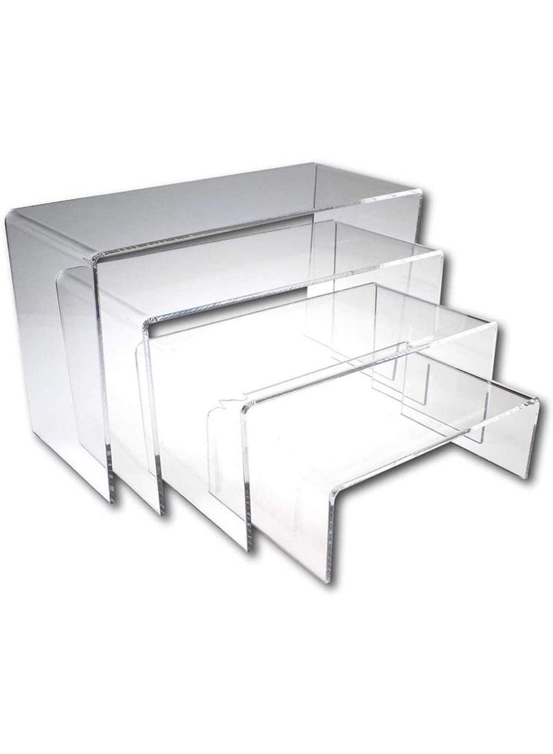 Acrylic Risers Display Clear Showcase Shelf Figures Buffets Cupcakes Jewelry Display Stands for Table Decorations - Image 2