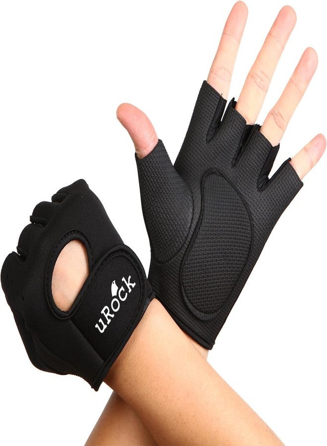 UROCK Weight Lifting Gloves for Gym Workout, Crossfit, Weightlifting, Fitness & Cross Training - The Best for Men & Women (Black) - Image 2