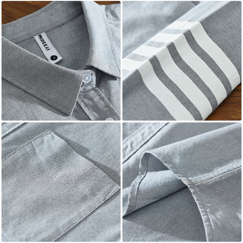 8821 Long Sleeve Tide Brand Shirt Casual Bar Shirt Youth Color Matching Loose Top Cardigan Coat A Generation Of Hair - Image 5