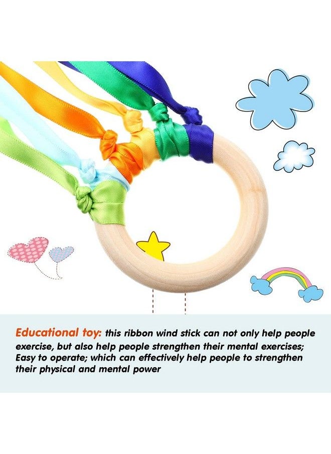 6 Pieces Ribbon Hand Kite Montessori Hand Kite Toy Creative Waldorf Toy Ribbon Streamer With Wood Ring Rainbow Wind Wand Learning Educational Hand Toys For Birthday Party (Bright Colors) - pzsku/Z5332C61422416C8E22BEZ/45/_/1692163833/73e2271b-7fa8-4c15-ad1e-3bfcc25dfb2d