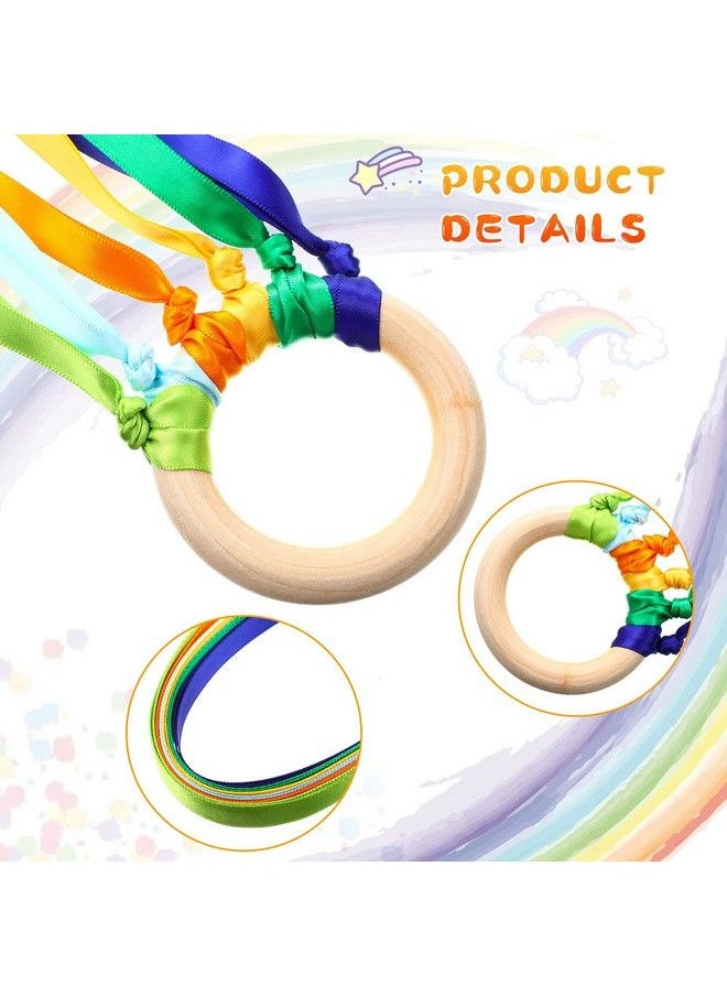 6 Pieces Ribbon Hand Kite Montessori Hand Kite Toy Creative Waldorf Toy Ribbon Streamer With Wood Ring Rainbow Wind Wand Learning Educational Hand Toys For Birthday Party (Bright Colors) - pzsku/Z5332C61422416C8E22BEZ/45/_/1692163836/e4add8d0-e052-4d4b-9486-39614217c81e